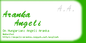 aranka angeli business card